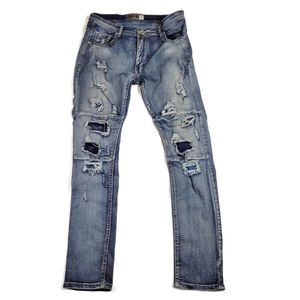 Denom Comfort Fit Distressed Jeans 34/32